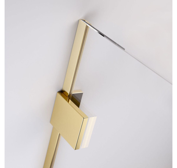 Radaway Essenza pro 8 Gold Walk-in dušo pertvara 6 mm stiklas