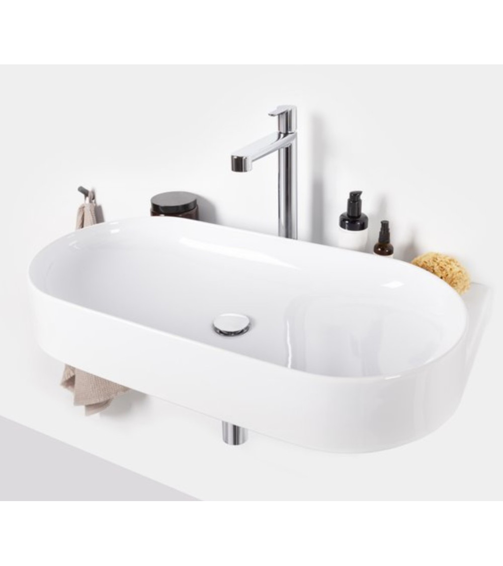 Ravak pakabinamas praustuvas Yard 800x500, baltos spalvos