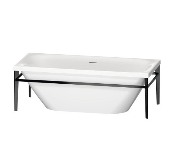 Duravit Xviu laisvai pastatoma vonia su specialiu juodu rėmu 1800x800
