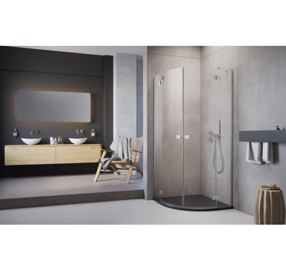 Radaway Essenza PDD pusapvalė dušo kabina, pasirinkite dydį