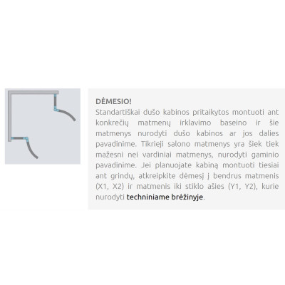 Radaway Essenza PDD pusapvalė dušo kabina, pasirinkite dydį