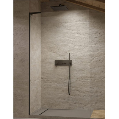 Radaway Modo SL Black II nejudanti dušo sienelė