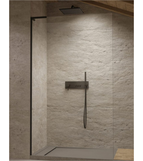 Radaway Modo SL Black II nejudanti dušo sienelė