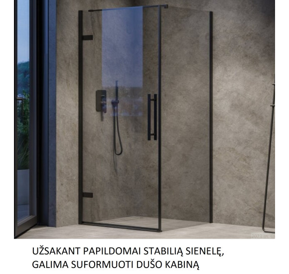 Ravak COOL! Varstomos dušo durys COSD1, 90 cm, pasirinkite spalvą