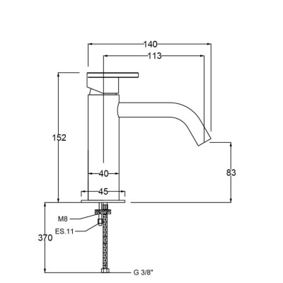 QD MagistroLab Smile praustuvo maišytuvas