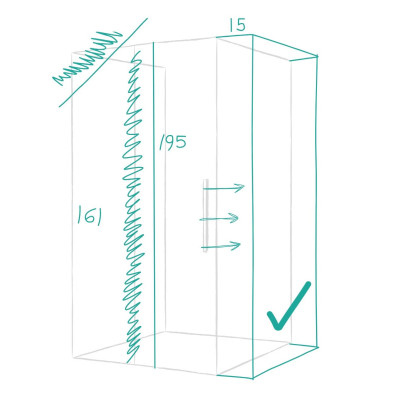Nestandartinės dušo kabinos matavimo paslaugos užsakymas