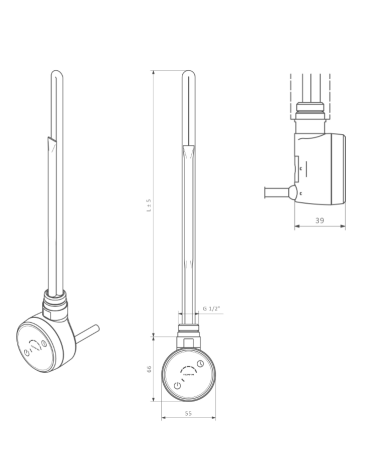 Terma DRY kaitinimo elementas su valdikliu