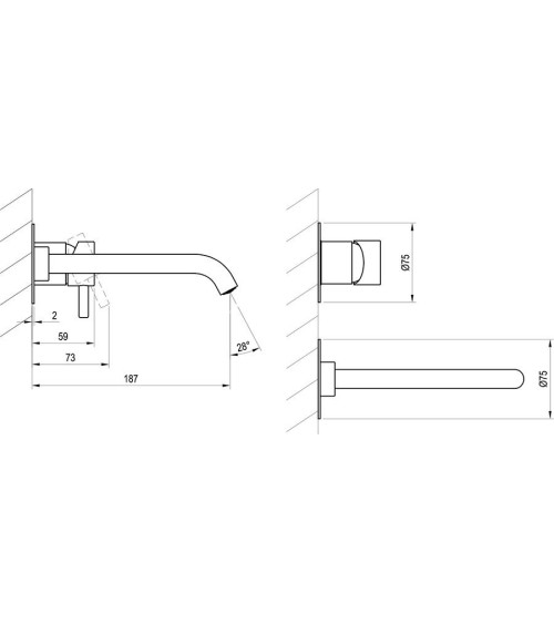 Ravak Espirit potinkinis praustuvo maišytuvas ES 019.00, pasirenkamos spalvos