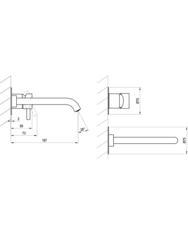 Ravak Espirit potinkinis praustuvo maišytuvas ES 019.00, pasirenkamos spalvos
