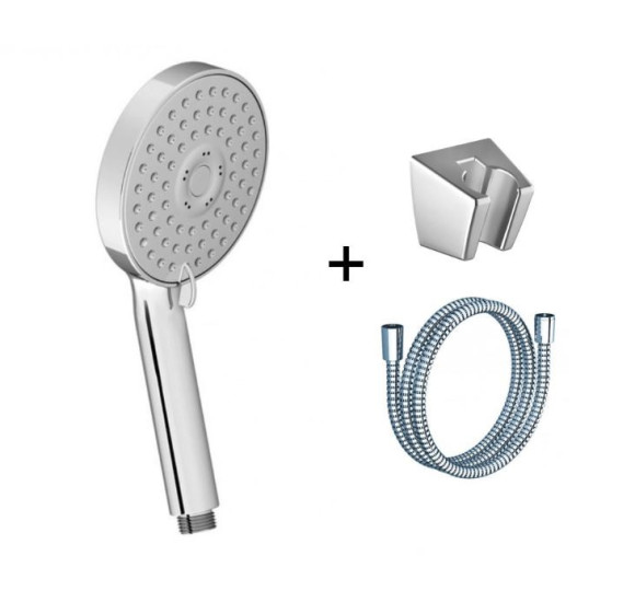 RAVAK dušo galvutės komplektas 903.00 (dušo galvutė, dušo žarna 150 cm, laikiklis)