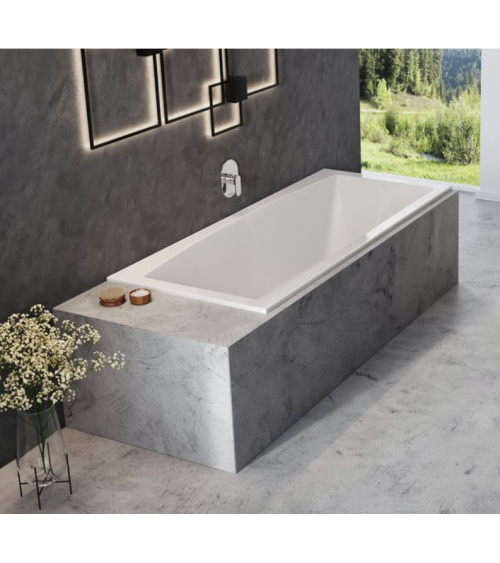 Ravak Formy Slim 02 180x80 cm, stačiakampė vonia, akrilas