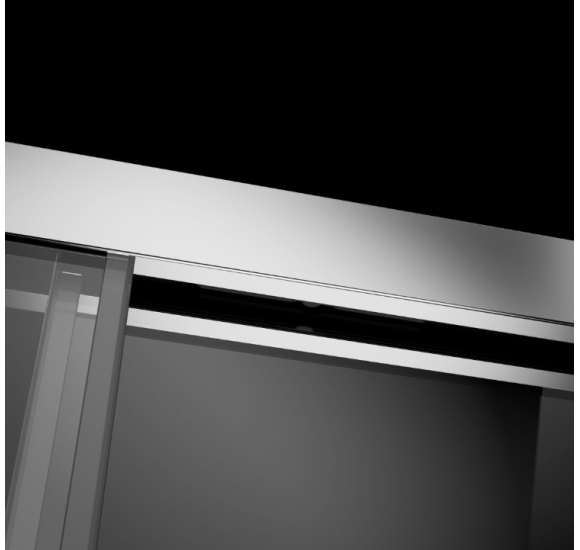 Radaway Idea KDJ dušo kabina, dešinės pusės, chromo spalvos profiliai