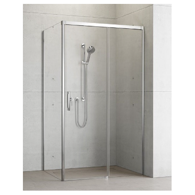 Radaway Idea KDJ dušo kabina, dešinės pusės, chromo spalvos profiliai