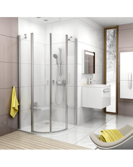 Pusapvalė dušo kabina Ravak CSKK4 - 90 cm