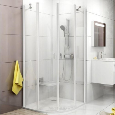 Pusapvalė dušo kabina Ravak CSKK4 - 90 cm