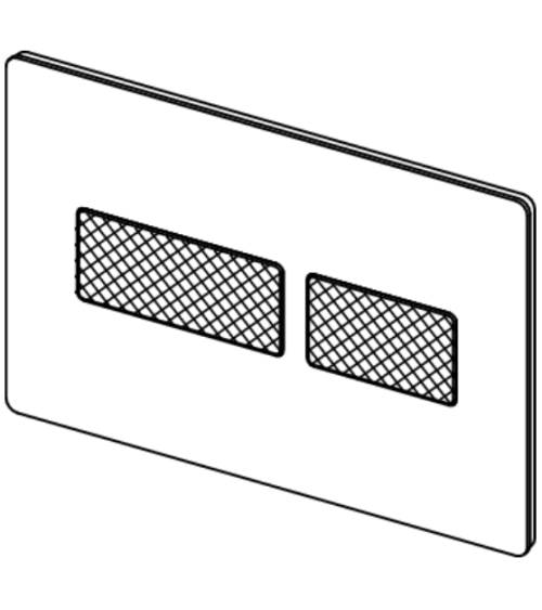 TECEsolid metalinis vandens nuleidimo klavišas su faktūriniu paviršiumi, pasirinkite spalvą
