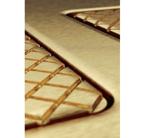 TECEsolid metalinis vandens nuleidimo klavišas su faktūriniu paviršiumi, pasirinkite spalvą