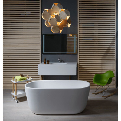 Akmens masės vonia Balteco AZUR 140x70, balta