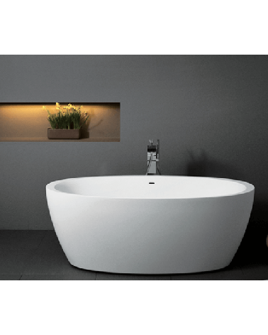 Akmens masės vonia Balteco SENZO 179x90, RAL spalvos šonai