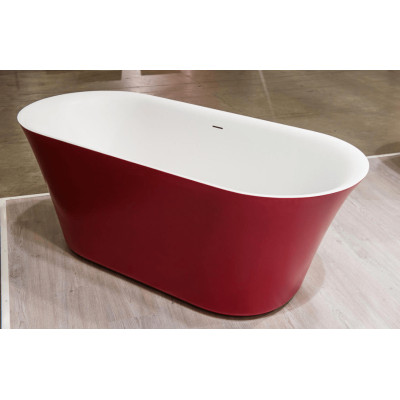 Akmens masės vonia Balteco FIORE 180x82, RAL spalvos šonai