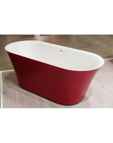 Akmens masės vonia Balteco FIORE 180x82, RAL spalvos šonai