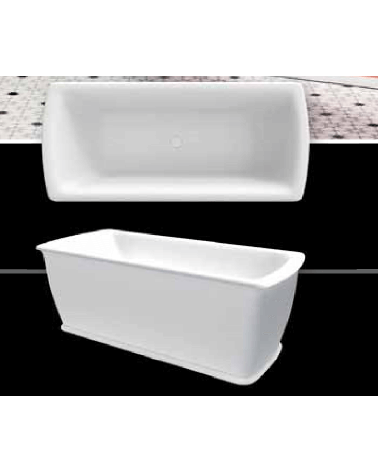 Akmens masės vonia Balteco EPOQUE 168x75, balta