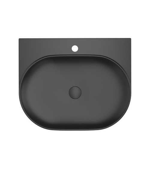 Ravak Yard 600 pakabinamas keraminis praustuvas, juodos matinės spalvos