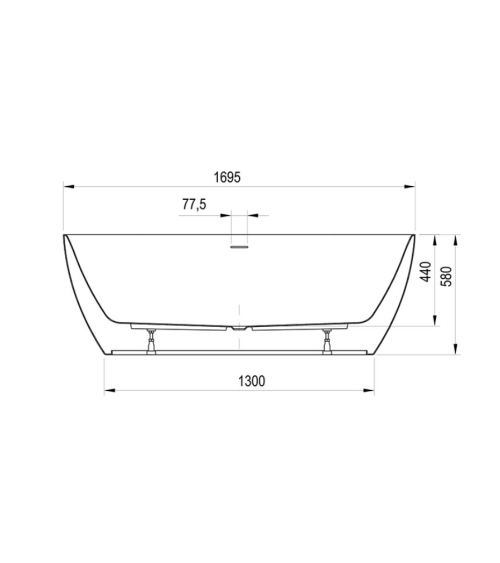 Ravak Freedom O Tec vonia, 1700x770 mm, akrilinė, laisvai pastatoma, pasirinkite spalvą