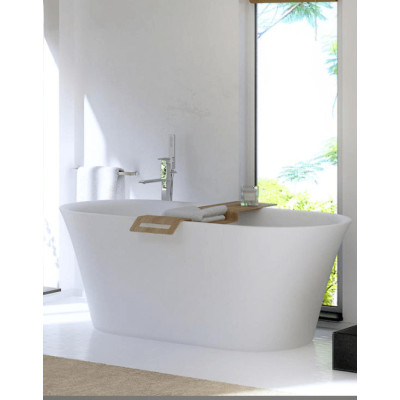 Akmens masės vonia Balteco FIORE 157x72, balta