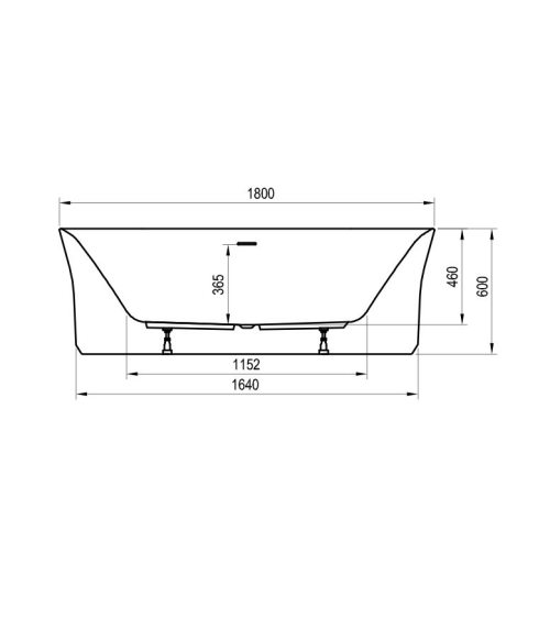 Ravak YPSILON vonia 1800x800 mm, akrilinė, laisvai pastatoma, pasirinkite spalvą