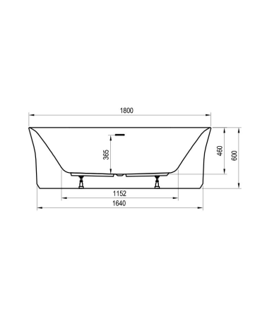Ravak YPSILON vonia 1800x800 mm, akrilinė, laisvai pastatoma, pasirinkite spalvą
