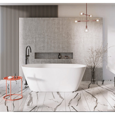 Akmens masės vonia Balteco NIDO 169x79, balta