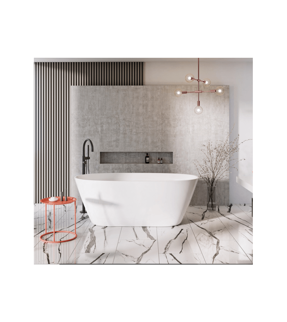 Akmens masės vonia Balteco NIDO 169x79, balta