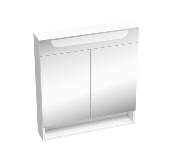 Ravak MC Classic II veidrodinė spintelė 70 x 14 x 76 cm, su LED apšvietimu, balta šoninė apdaila