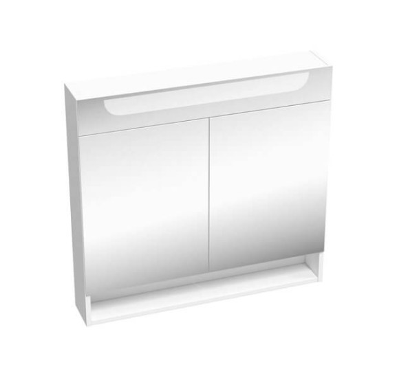 Ravak MC Classic II veidrodinė spintelė 80 x 14 x 76 cm, su LED apšvietimu, balta šoninė apdaila