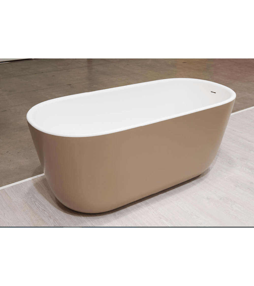 Akmens masės vonia Balteco AZUR 154x71, RAL spalvos šonai