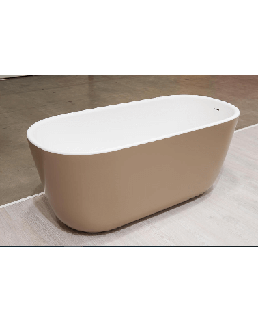 Akmens masės vonia Balteco AZUR 154x71, RAL spalvos šonai