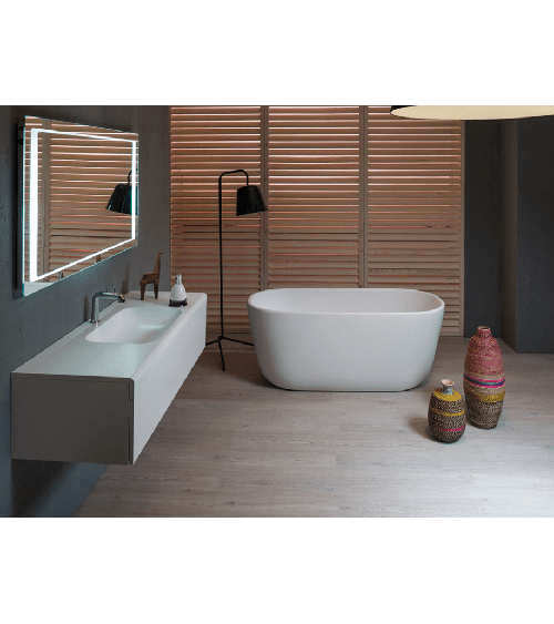 Akmens masės vonia Balteco AZUR 130x70, balta