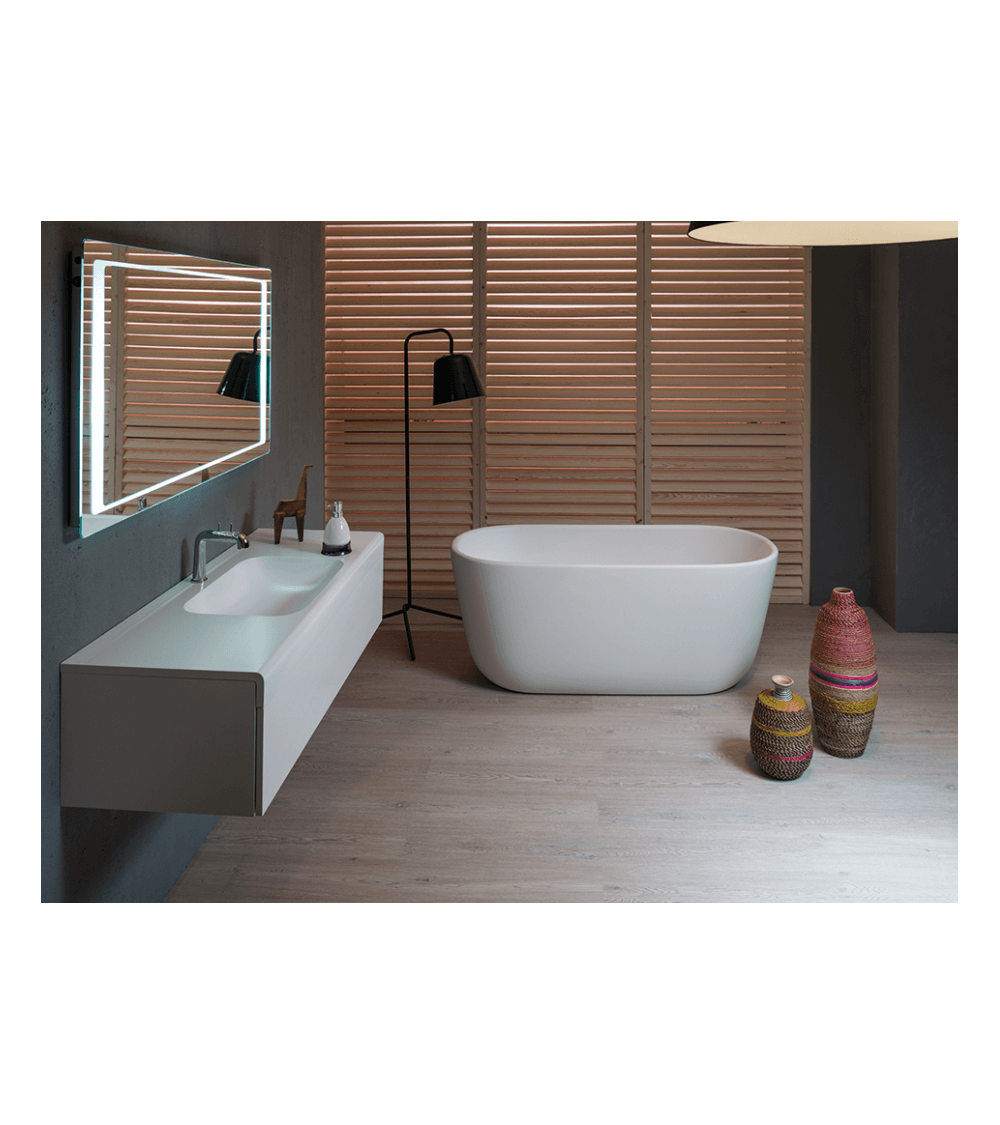 Akmens masės vonia Balteco AZUR 130x70, balta