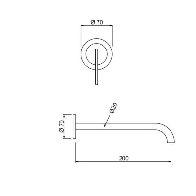 QD MagistroLab Swing sieninis maišytuvas praustuvui, pasirinkite spalvą