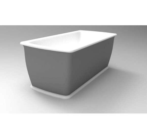 Akmens masės vonia Balteco EPOQUE 168x75, RAL spalvos šonai