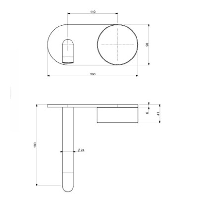 QD MagistroLab ETERNAL progresyvinis maišytuvas su marmuro rankenėle