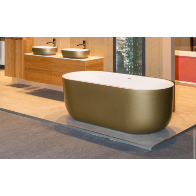 Akmens masės vonia Balteco Marin 179x84, RAL spalvos šonai