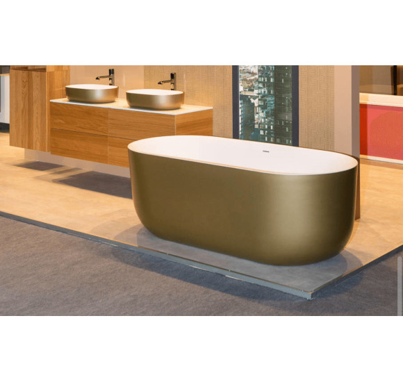 Akmens masės vonia Balteco Marin 179x84, RAL spalvos šonai