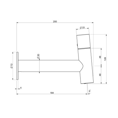 QD MagistroLab HAMMER sieninis praustuvo maišytuvas, be potinkinės dalies