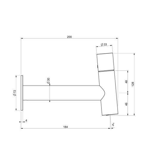 QD MagistroLab HAMMER sieninis praustuvo maišytuvas, be potinkinės dalies