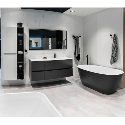 Akmens masės vonia Balteco NIDO 169x79, RAL spalvos šonai