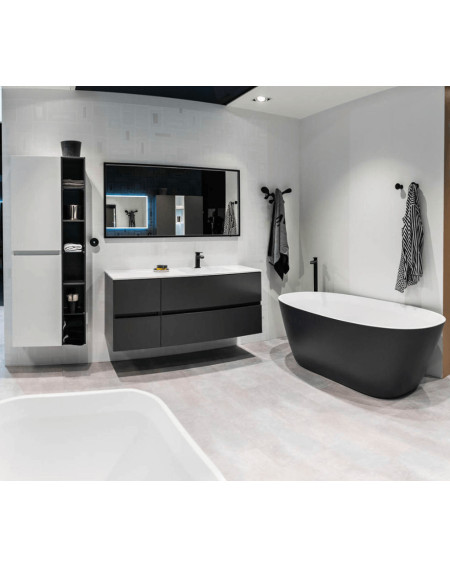 Akmens masės vonia Balteco NIDO 169x79, RAL spalvos šonai