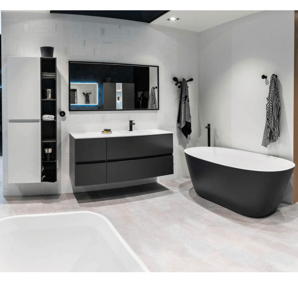 Akmens masės vonia Balteco NIDO 169x79, RAL spalvos šonai