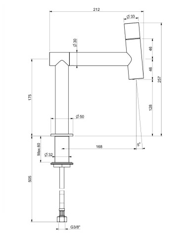 QD MagistroLab Hammer praustuvo maišytuvas, pasirinkite spalvą